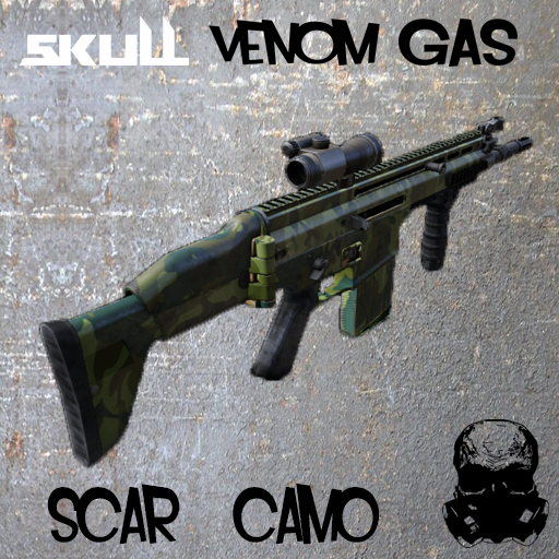 SKULL VENOM GAS -- SCAR camo