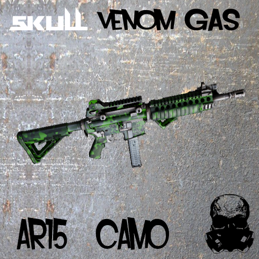SKULL VENOM GAS -- AR15 camo