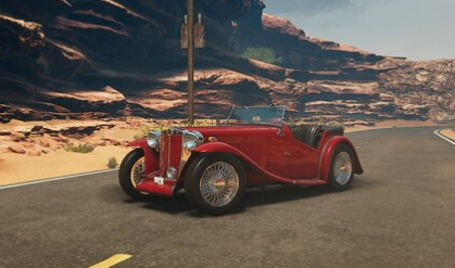 MG TA Midget Roadster R6 DOHC config
