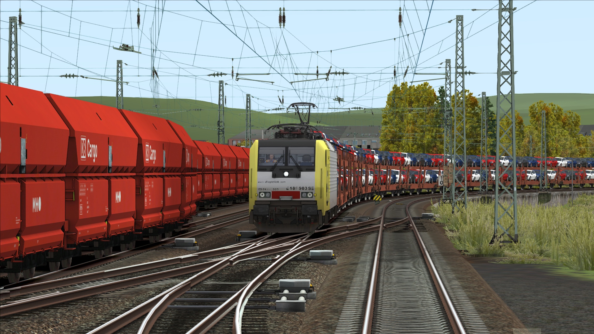 New cars transport Mainz to Trier Dispolok BR 189 (Part 3 - Koblenz Hbf - Cochem)
