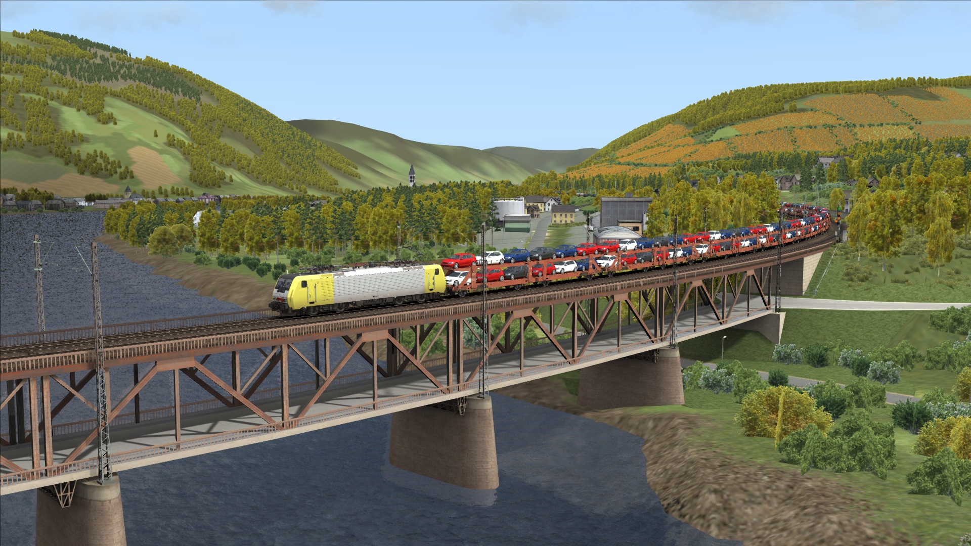 New cars transport Mainz to Trier Dispolok BR 189 (Part 4 - Cochem - Trier)