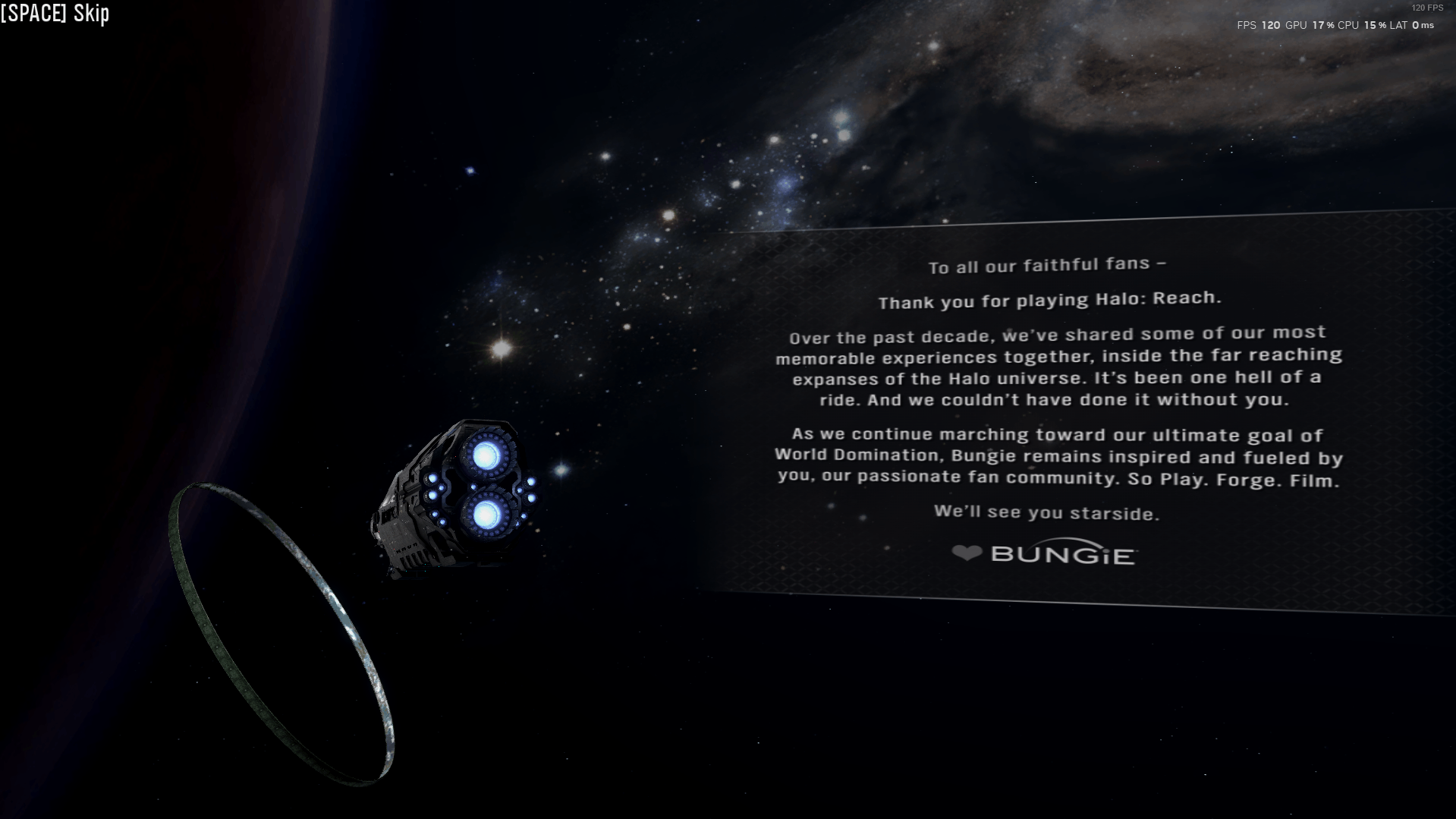 halo reach credits restored