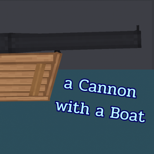 Cannon with Boat