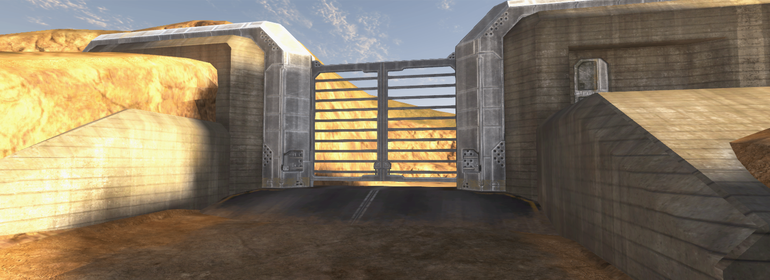 Standoff but the gate opens