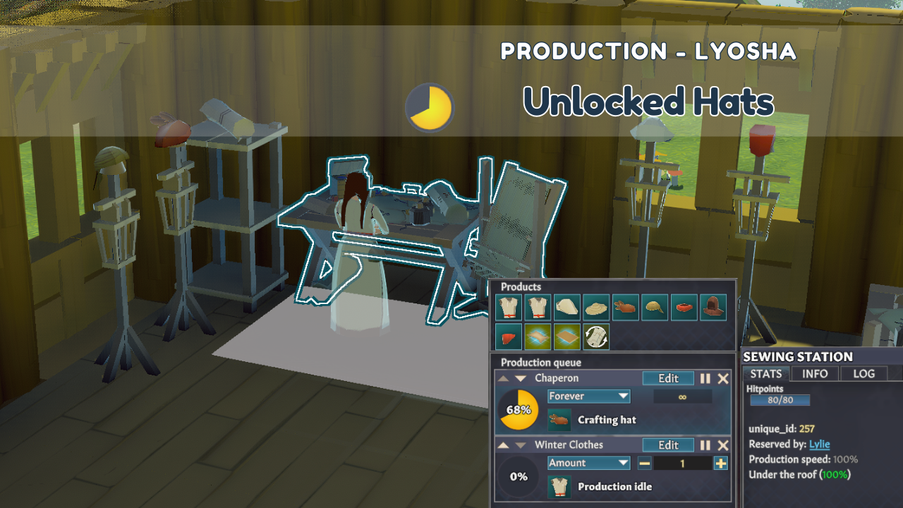 Production - Unlocked Hats