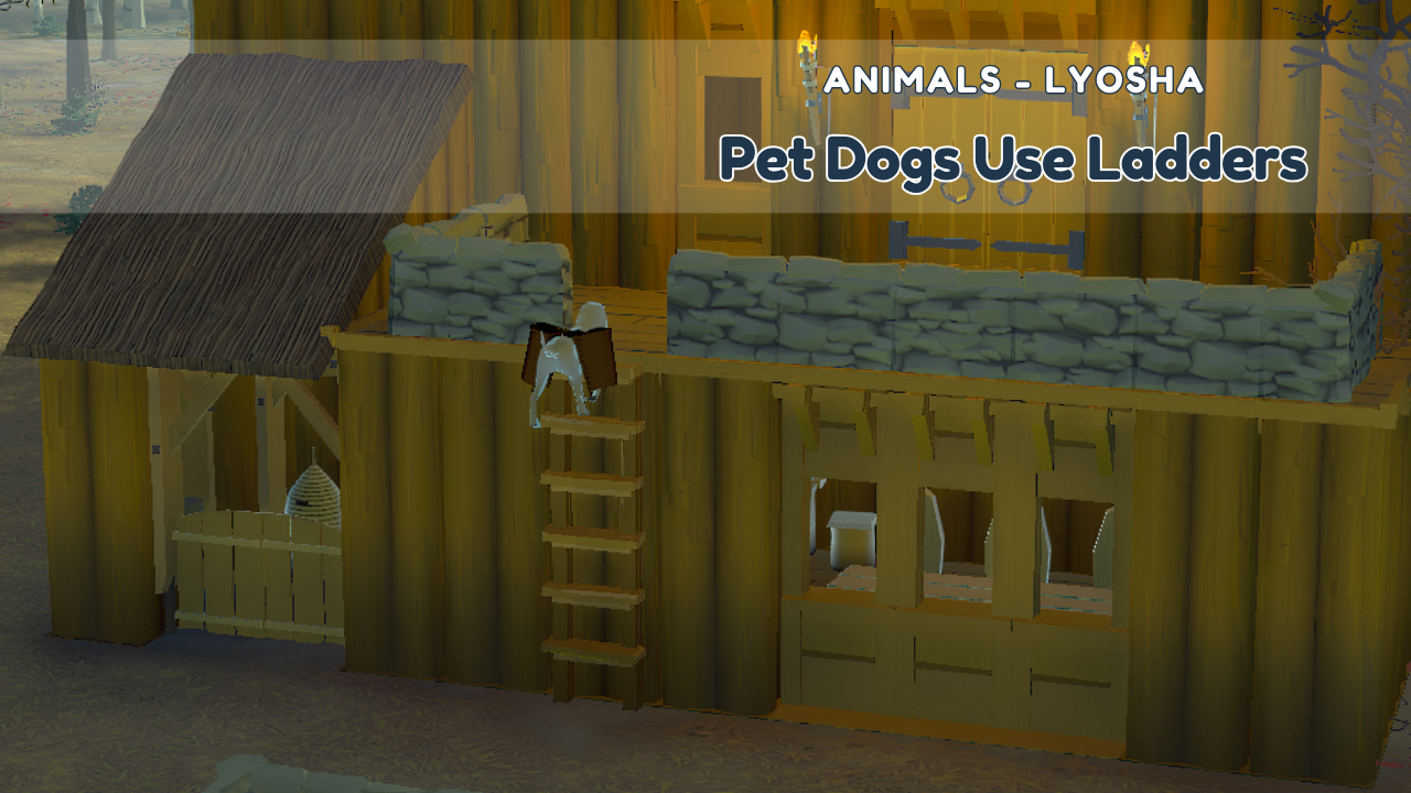 Animals - Dogs Use Ladders