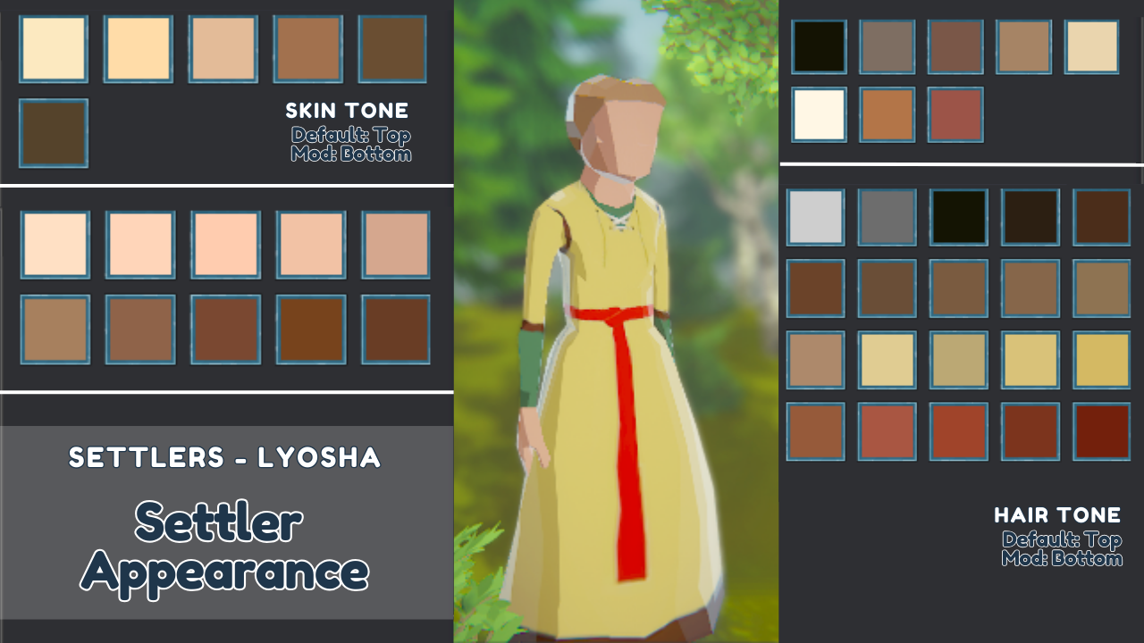 Settlers - Settler Appearance