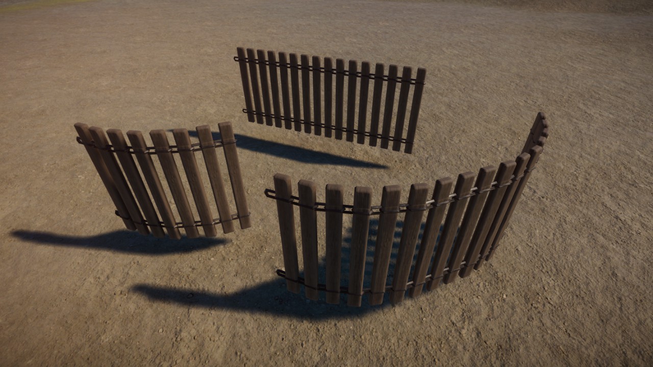 Thin Panel Fence Set