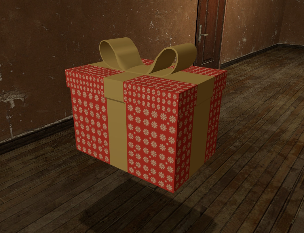 Gift-Shaped Supply Crate