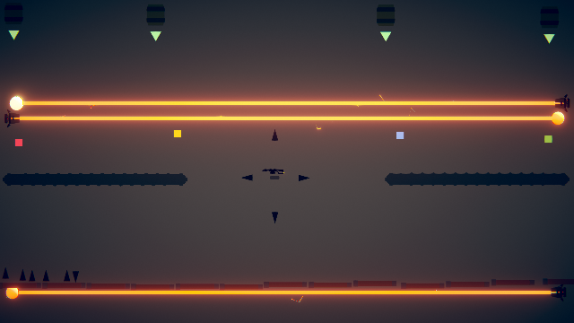 the gun in the middle