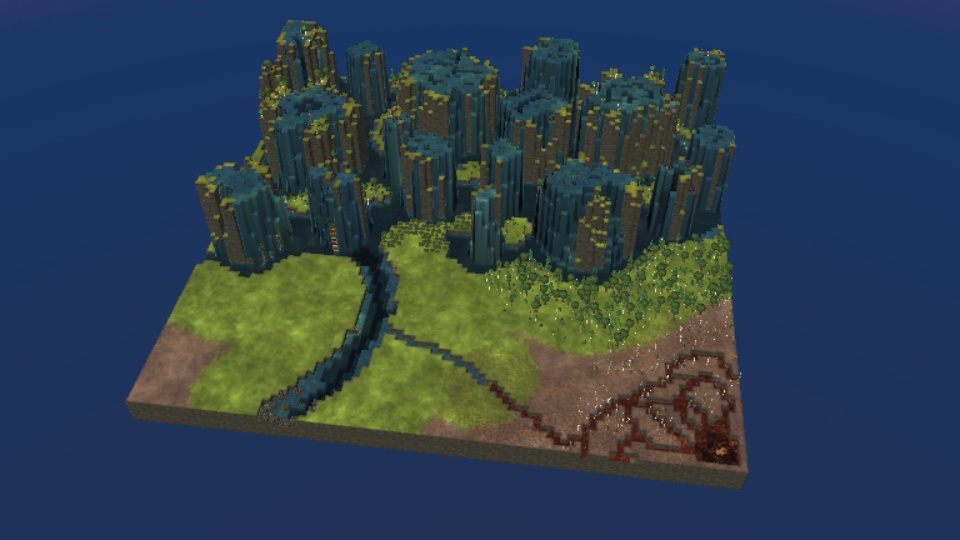 Wiszące wodospady [Build-a-Map Contest 4]