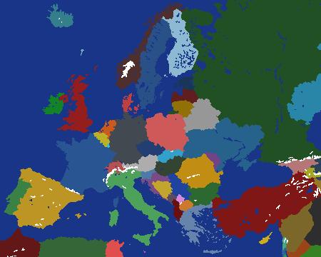 Europe but russia is slightly smaller