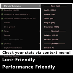 Simple Context Stats – Project Zomboid Mod