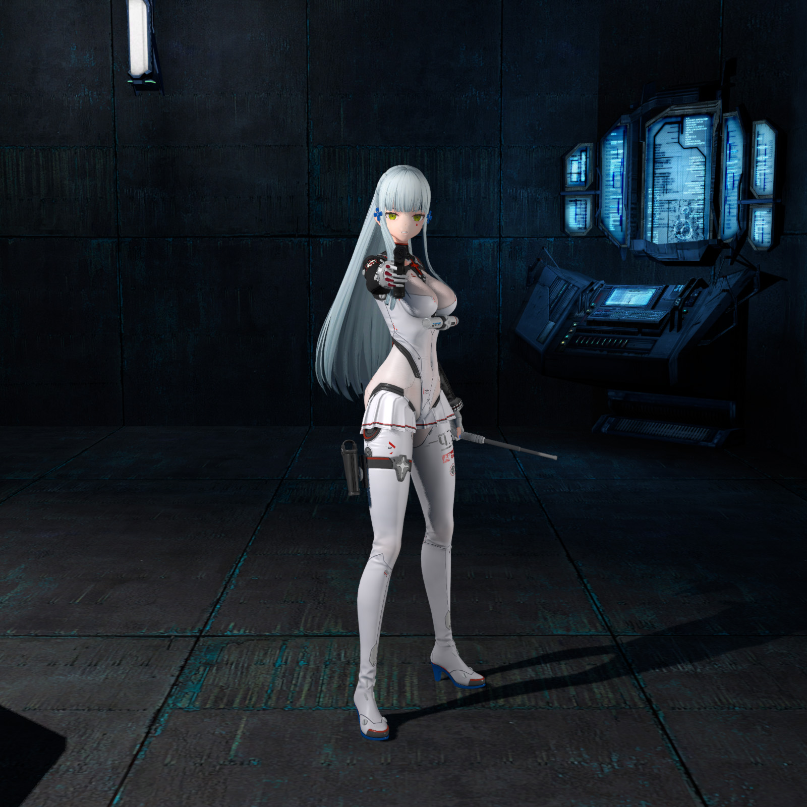 【少女前线2：追放】可露凯持枪瞄准——【Girls' Frontline 2: Exilium】Klukai aim with a gun