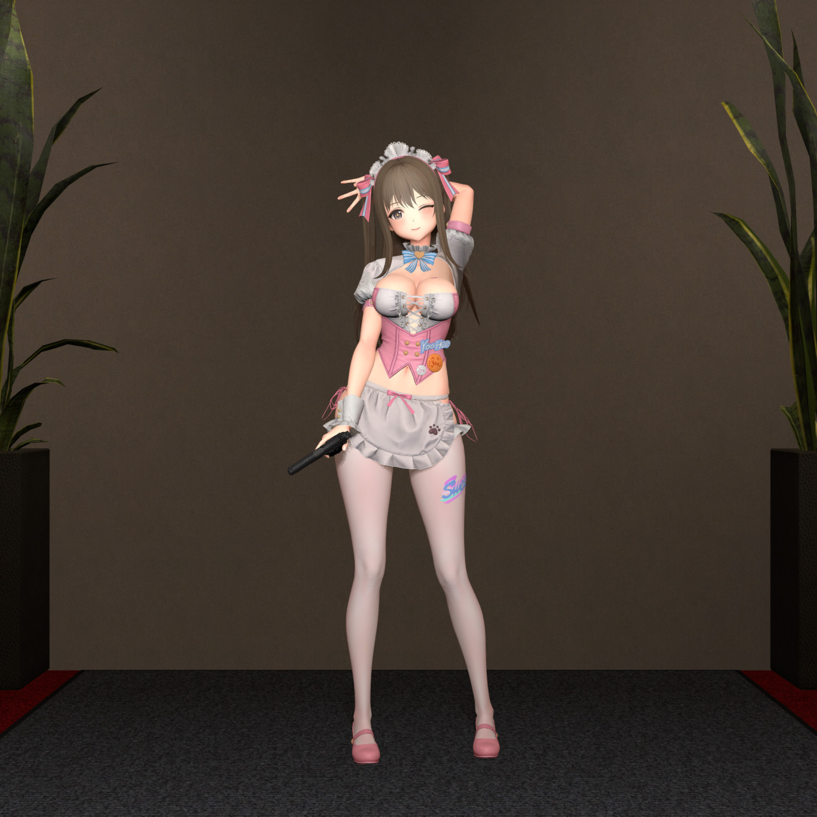 【少女前线2：追放】幼熙放松站姿——【Girls' Frontline 2: Exilium】Yoohee relaxed standing posture