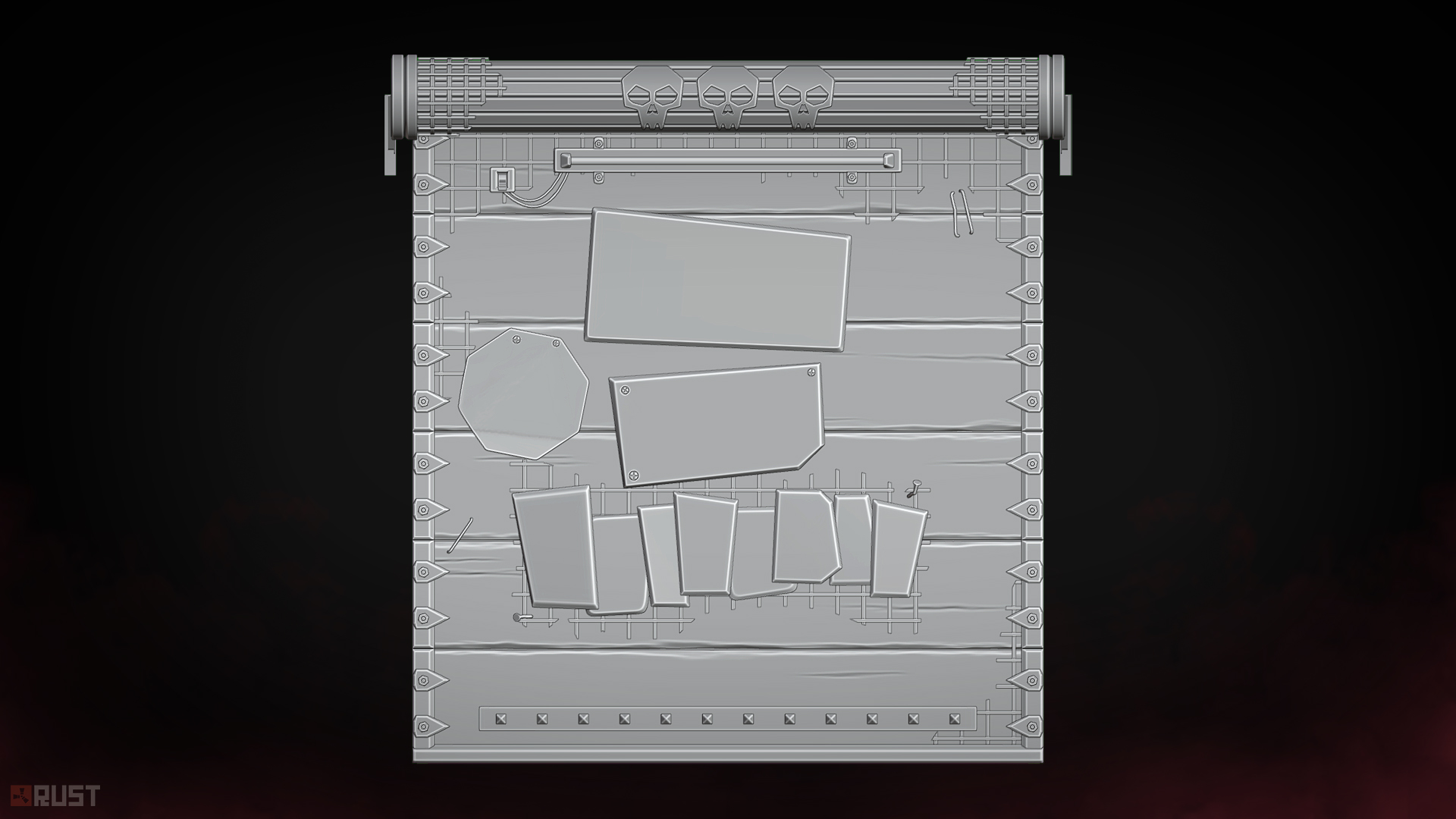NOT Friendly Clan Garage Door