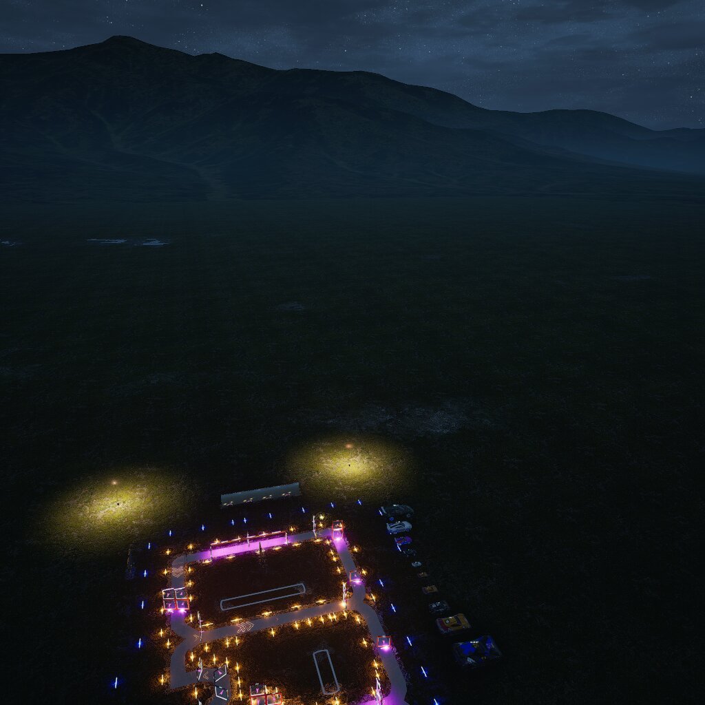 DRA赛道夜晚