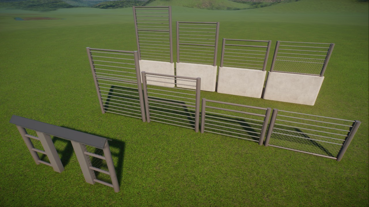 Low-Piece Heavy Fence Pack 1 - Bars, req Barn/Aus