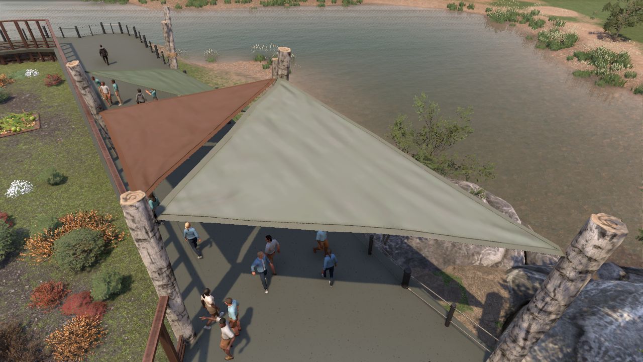 Triangular path canopy