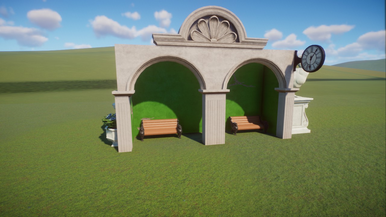European bus stop
