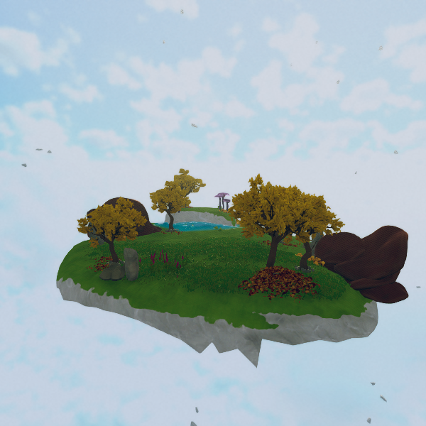 mini mushroom island