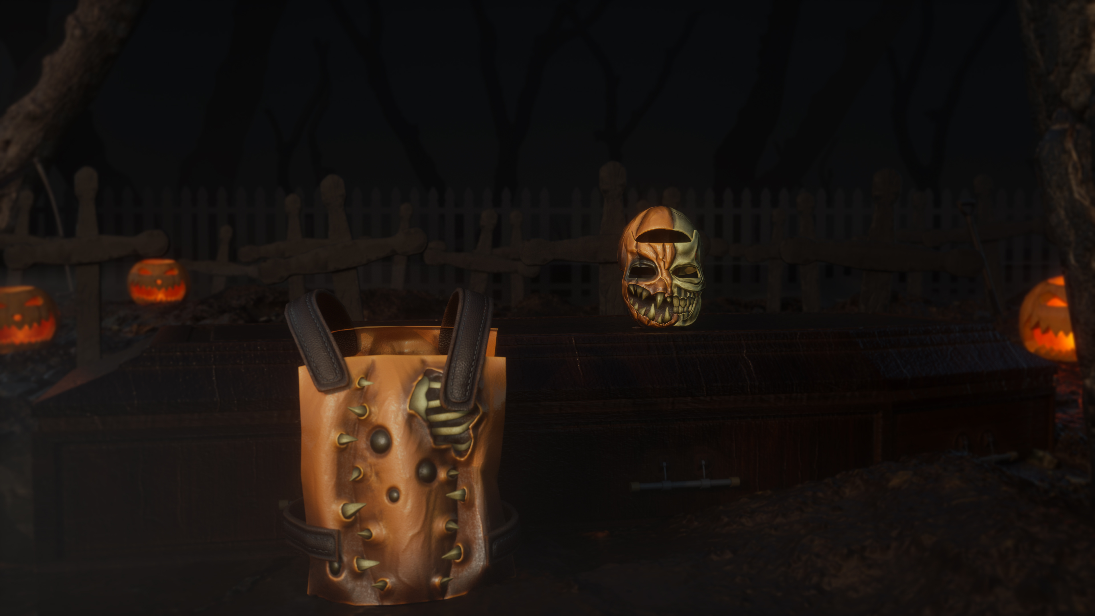 Dead Pumpkin Facemask