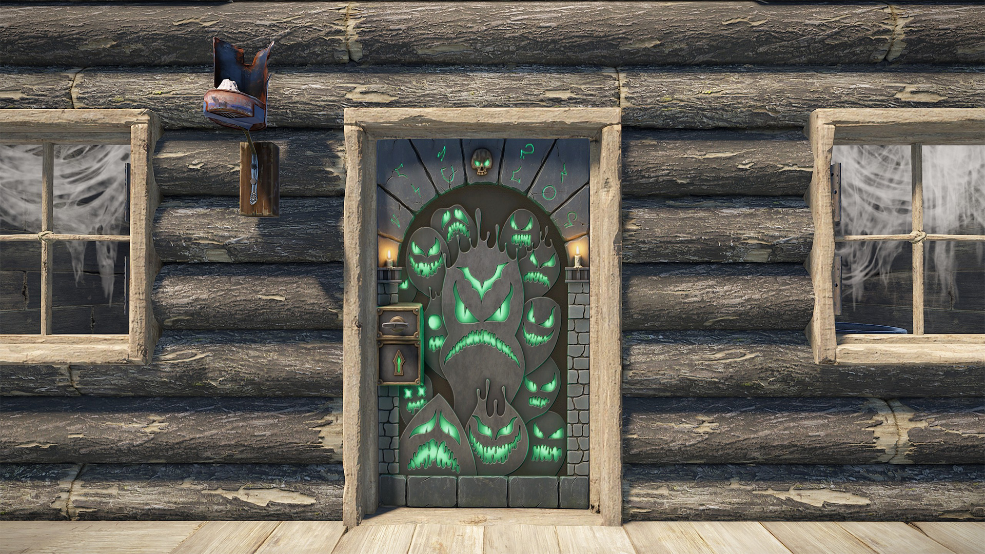 Ghostly Flame Door