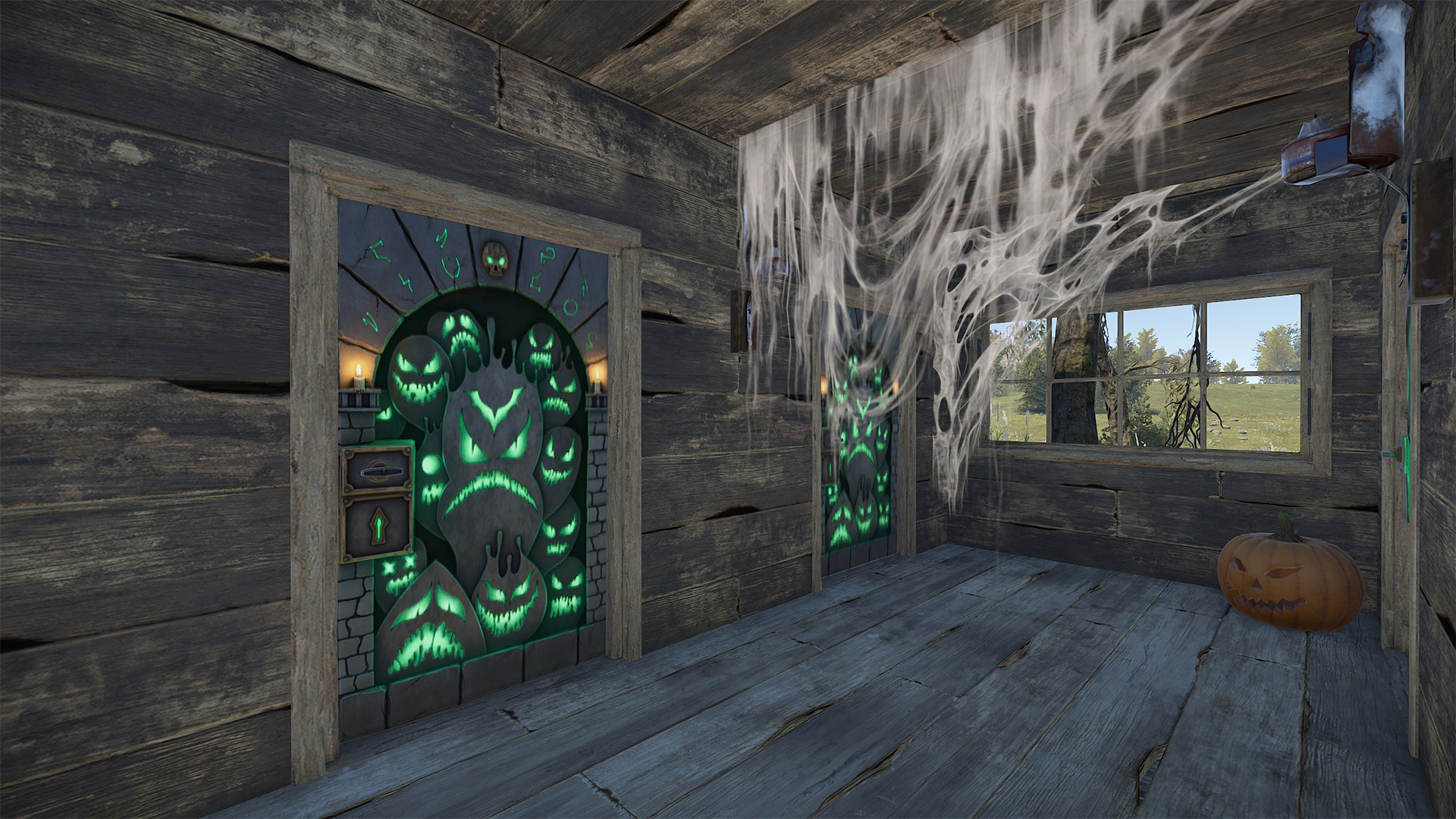 Ghostly Flame Door