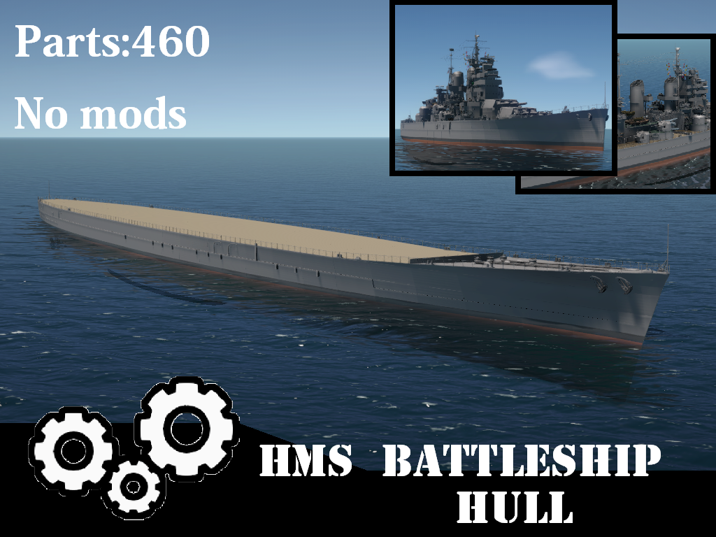 HMS Battleship hull  英系战列舰舰体