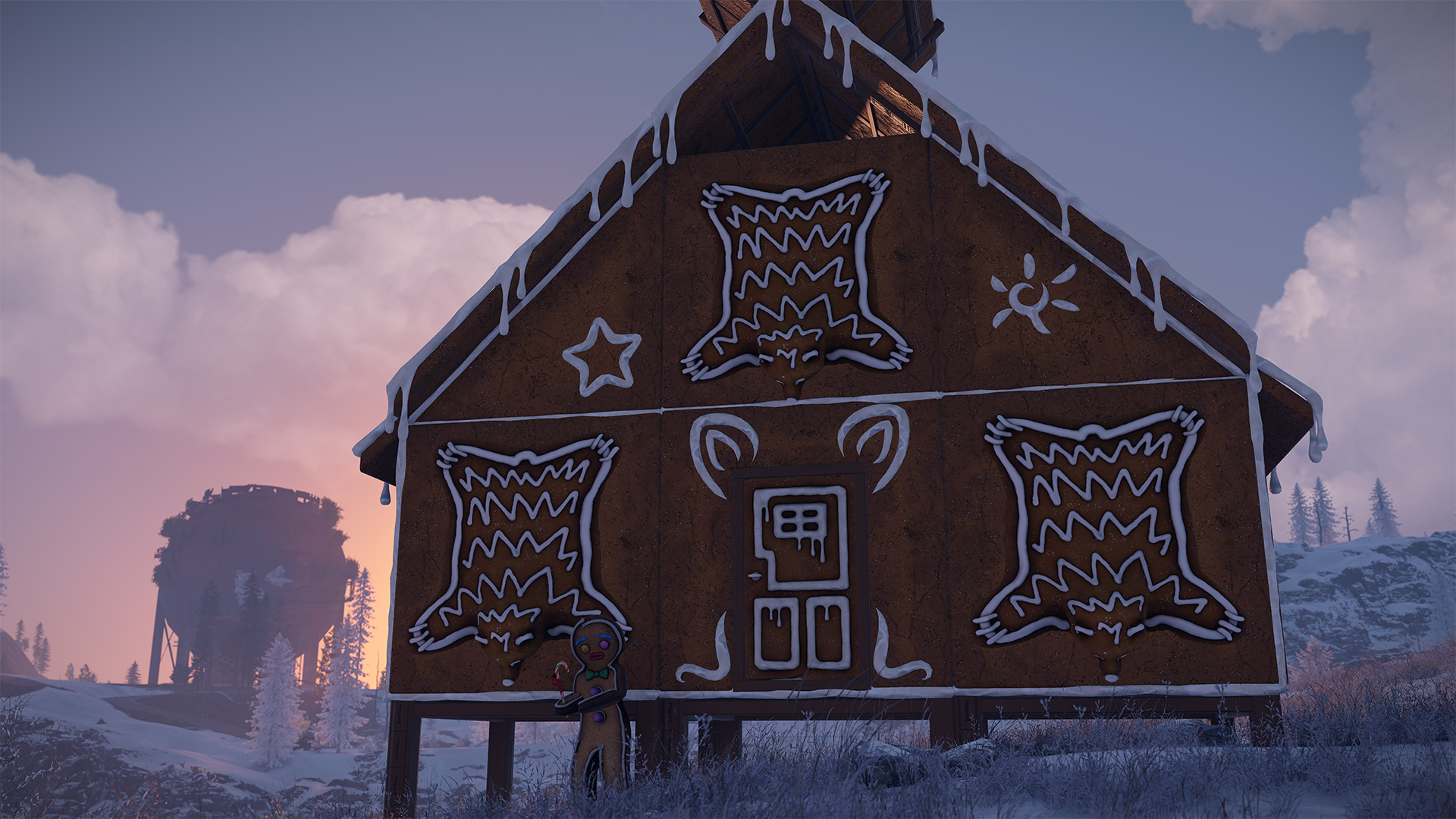 Gingerbread Wooden Door