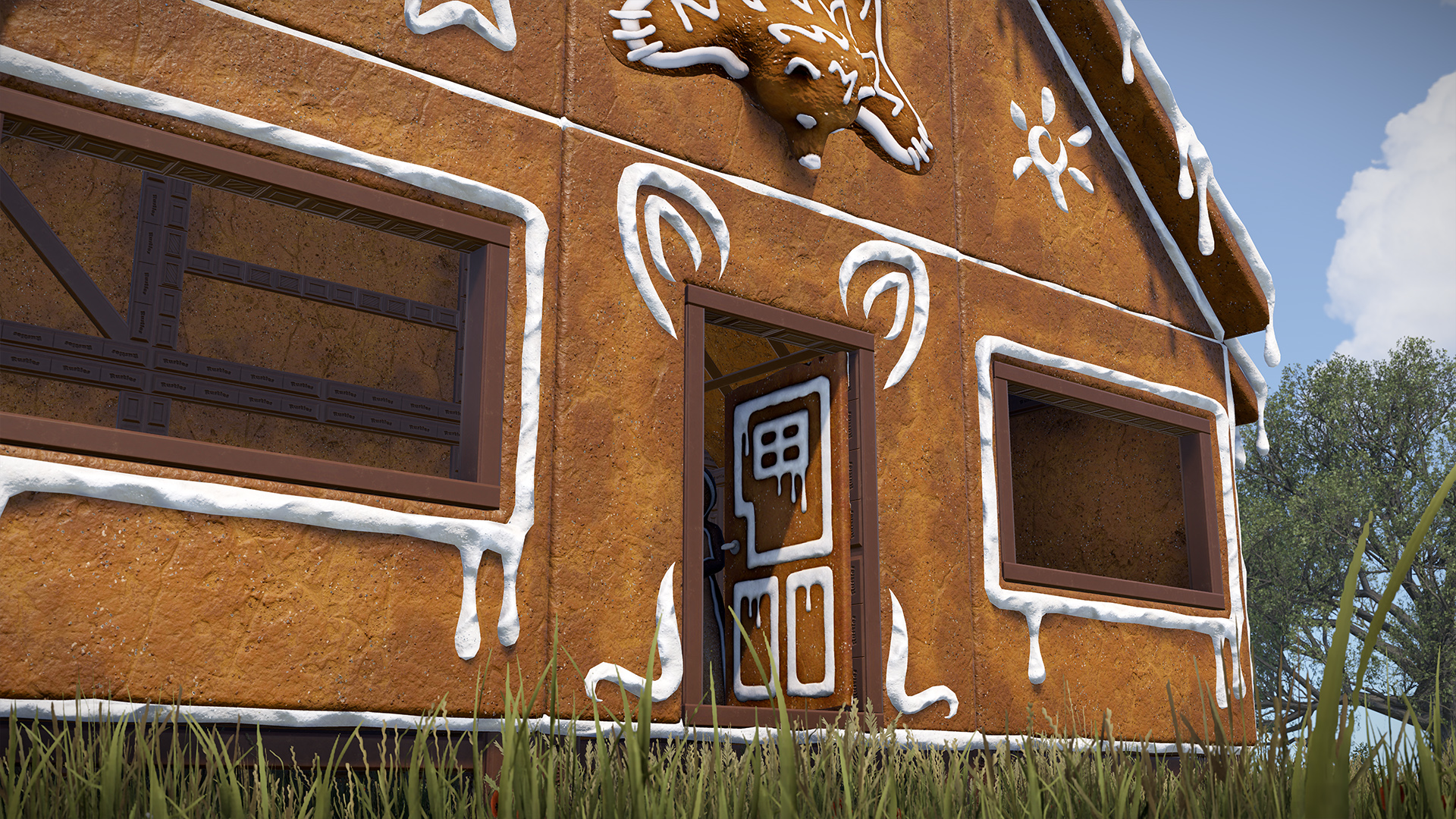 Gingerbread Wooden Door