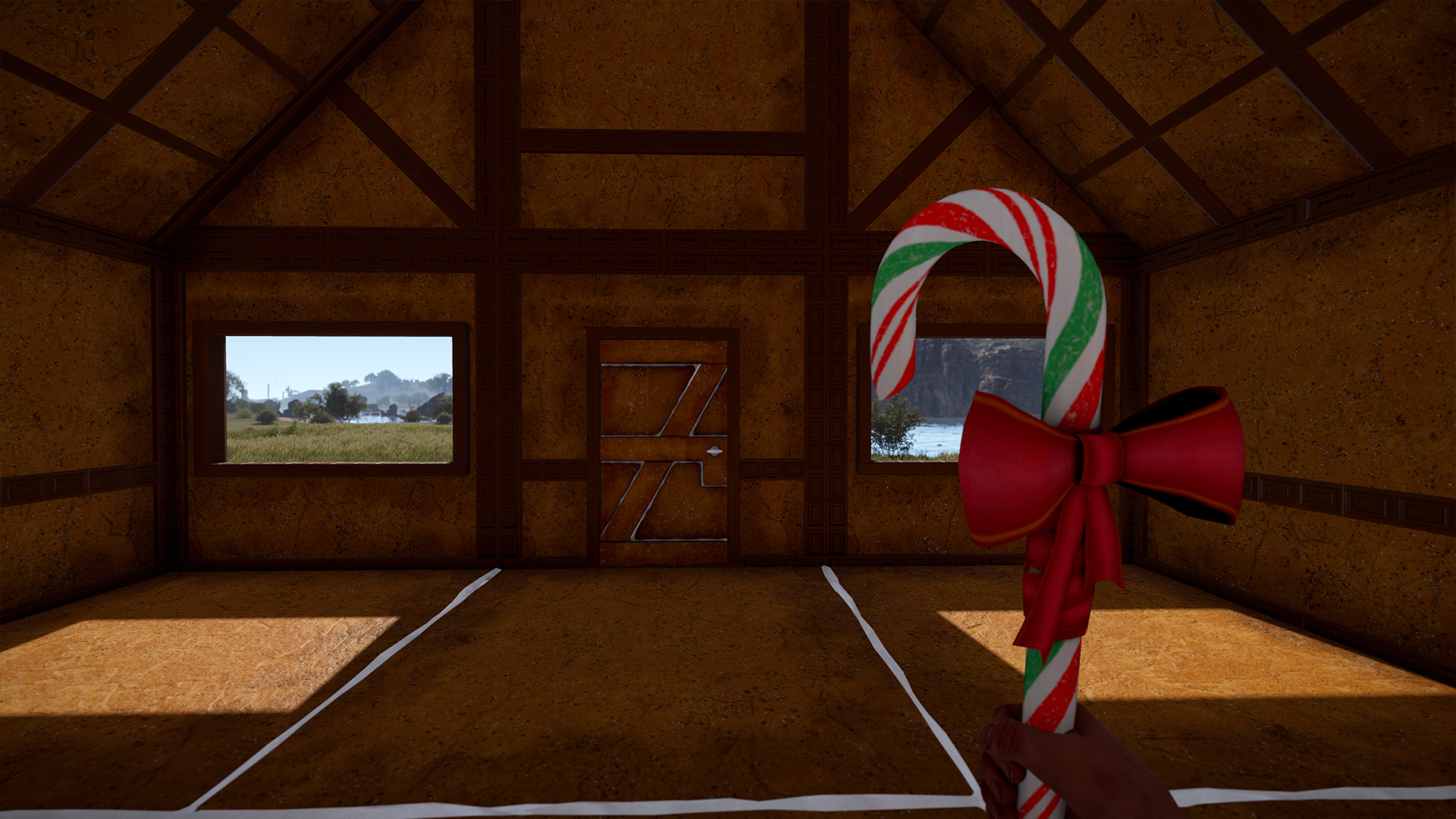 Gingerbread Wooden Door
