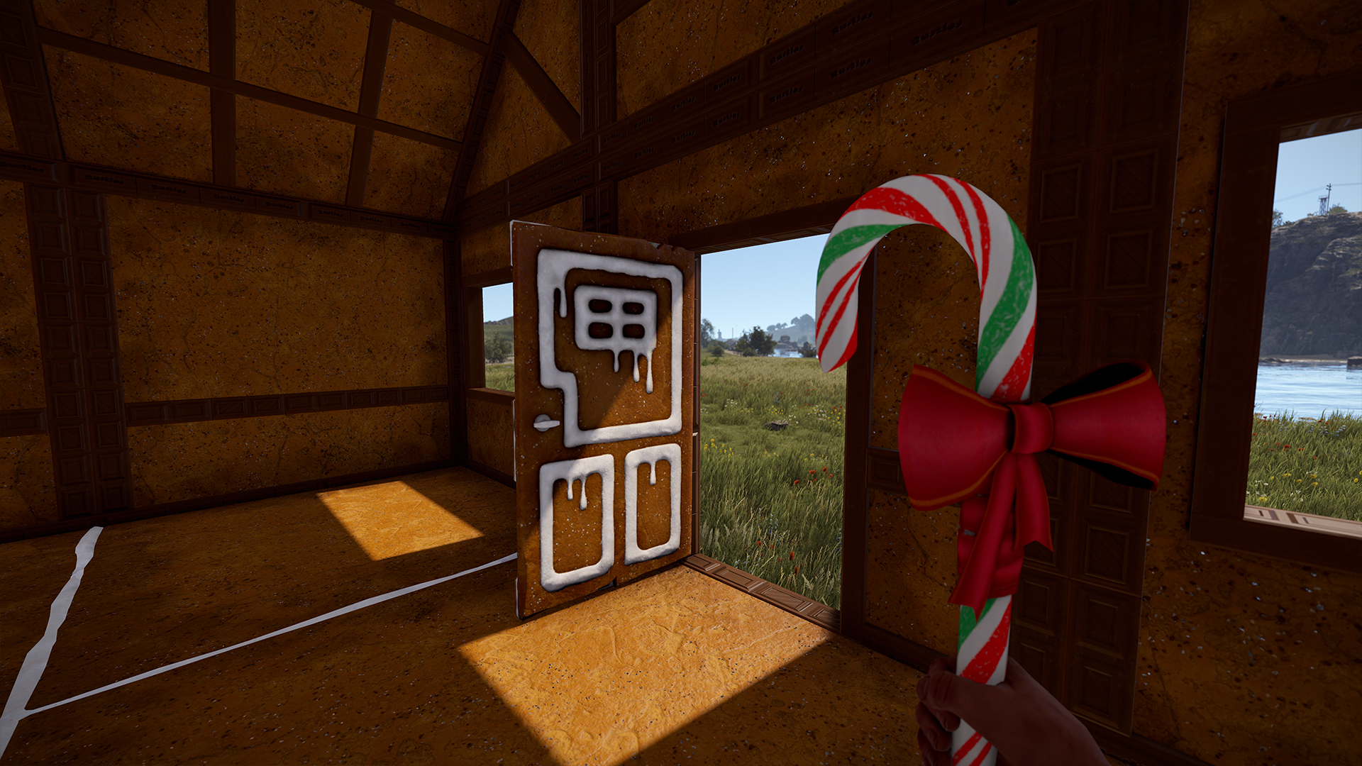 Gingerbread Wooden Door