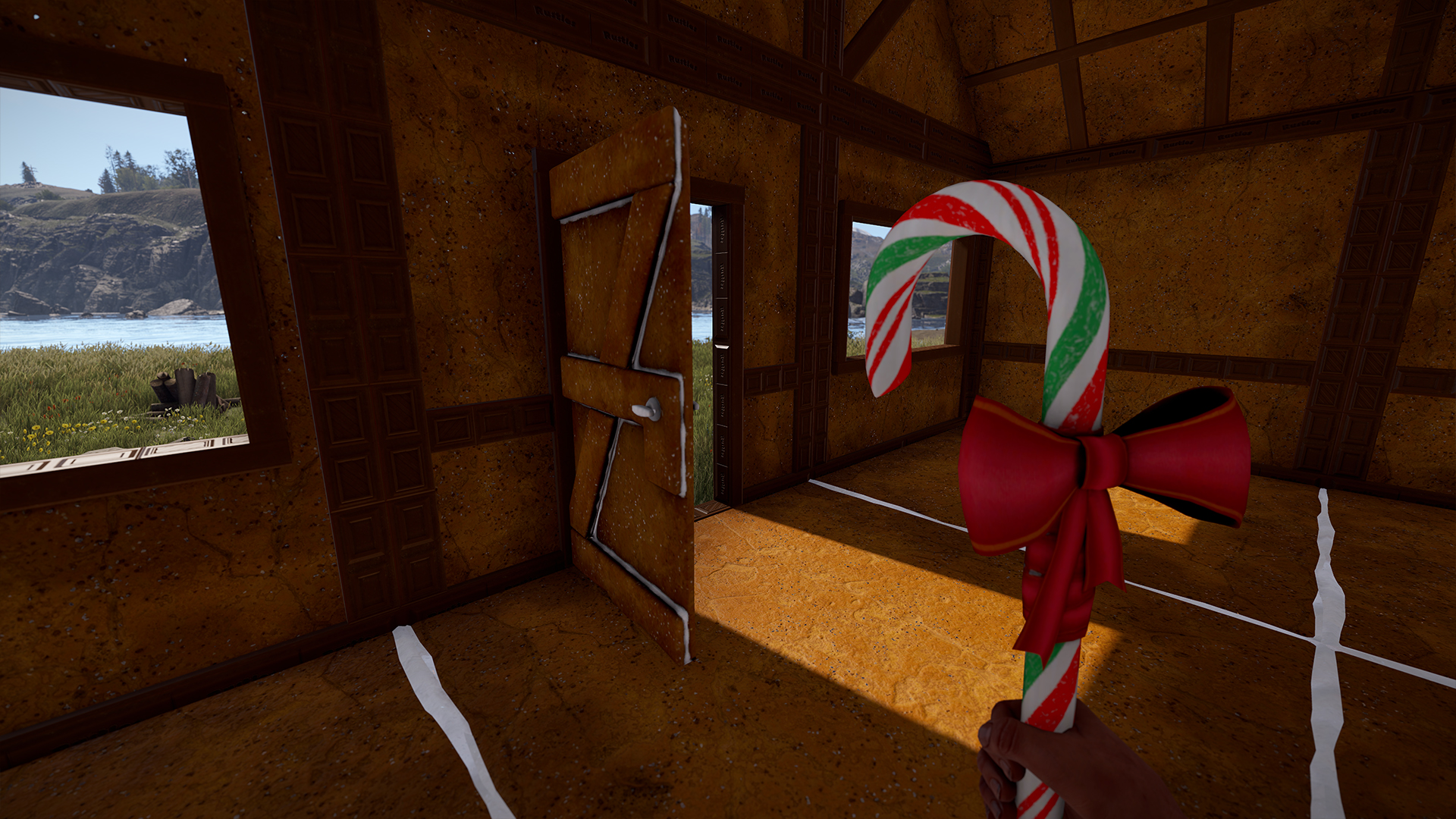Gingerbread Wooden Door