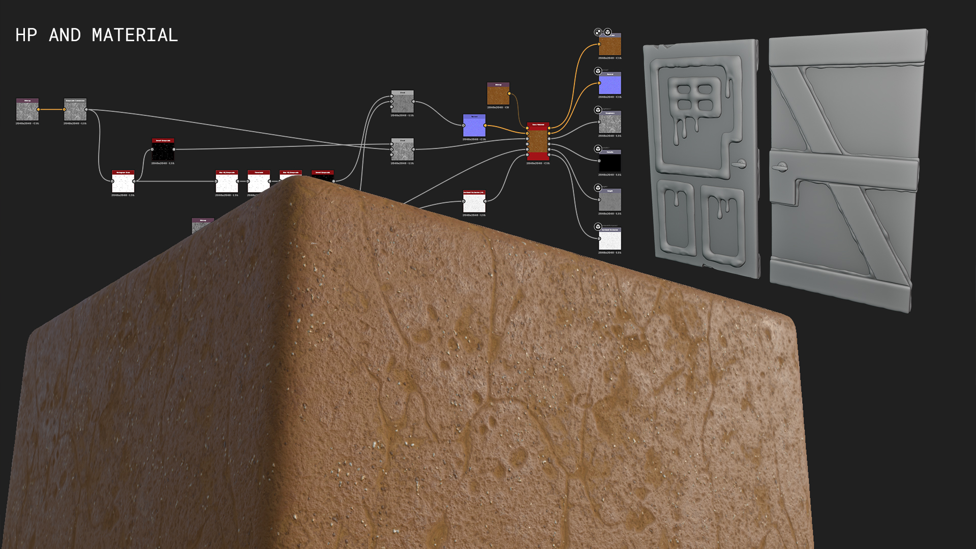 Gingerbread Wooden Door