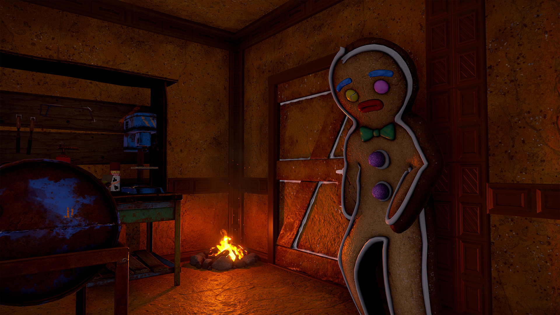 Gingerbread Wooden Door