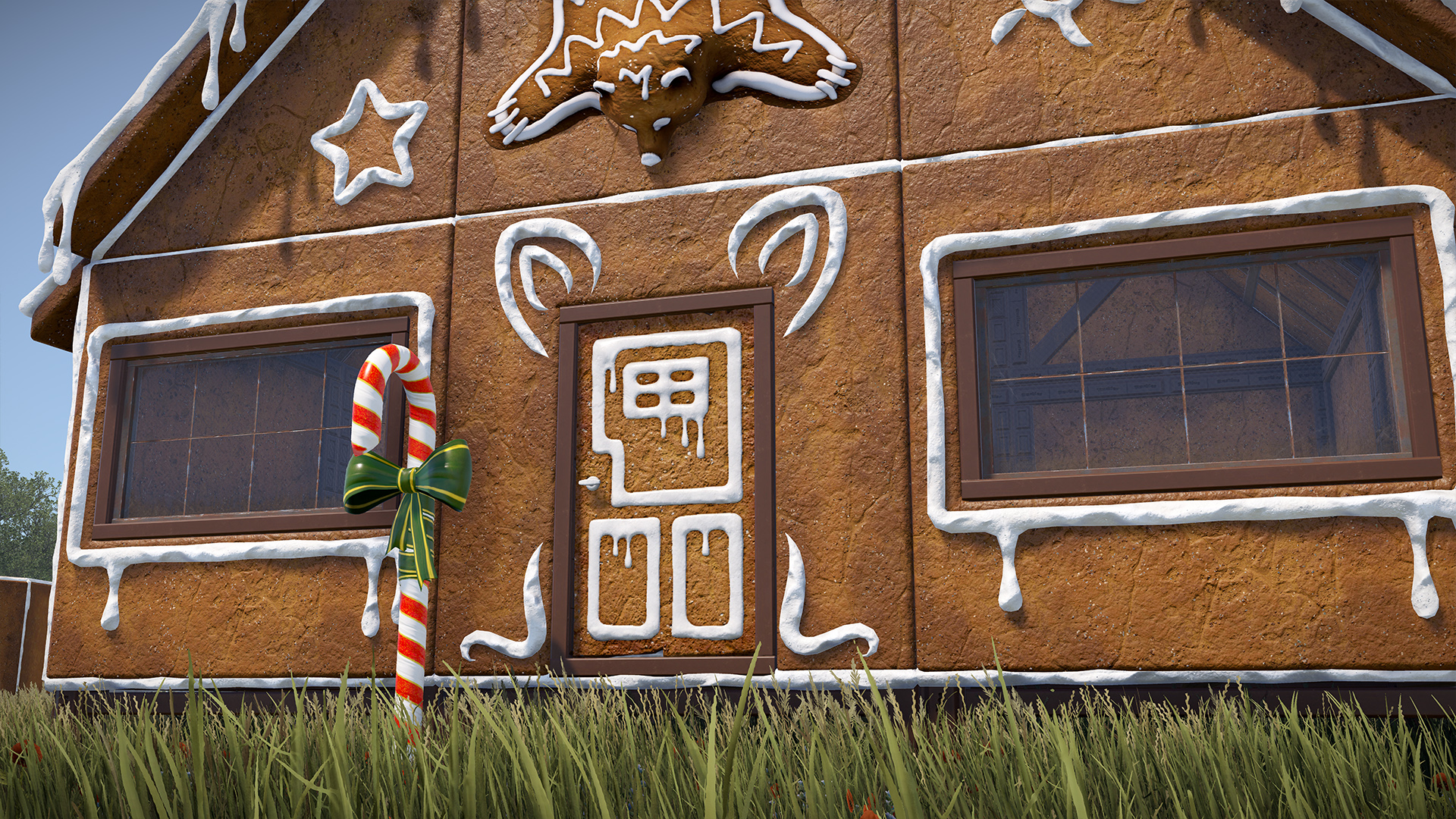 Gingerbread Wooden Door
