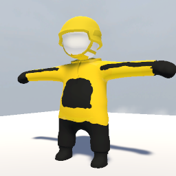 yellow ski