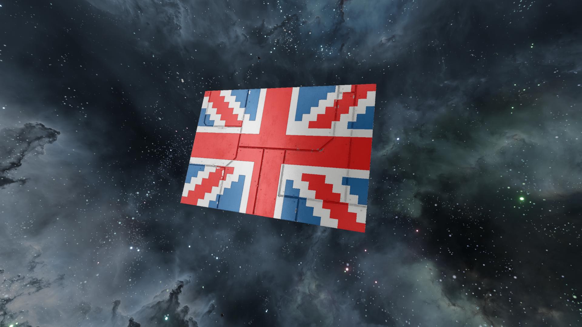 Flag Union Jack Pixel Art