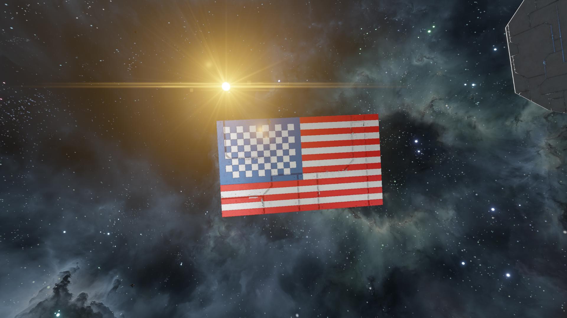 Flag American Pixel Art