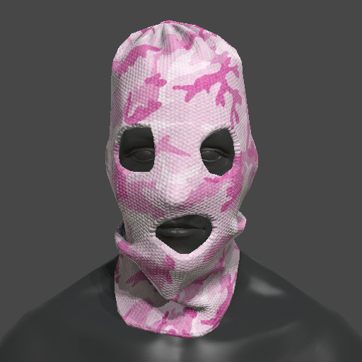 Pink Camo Balaclava