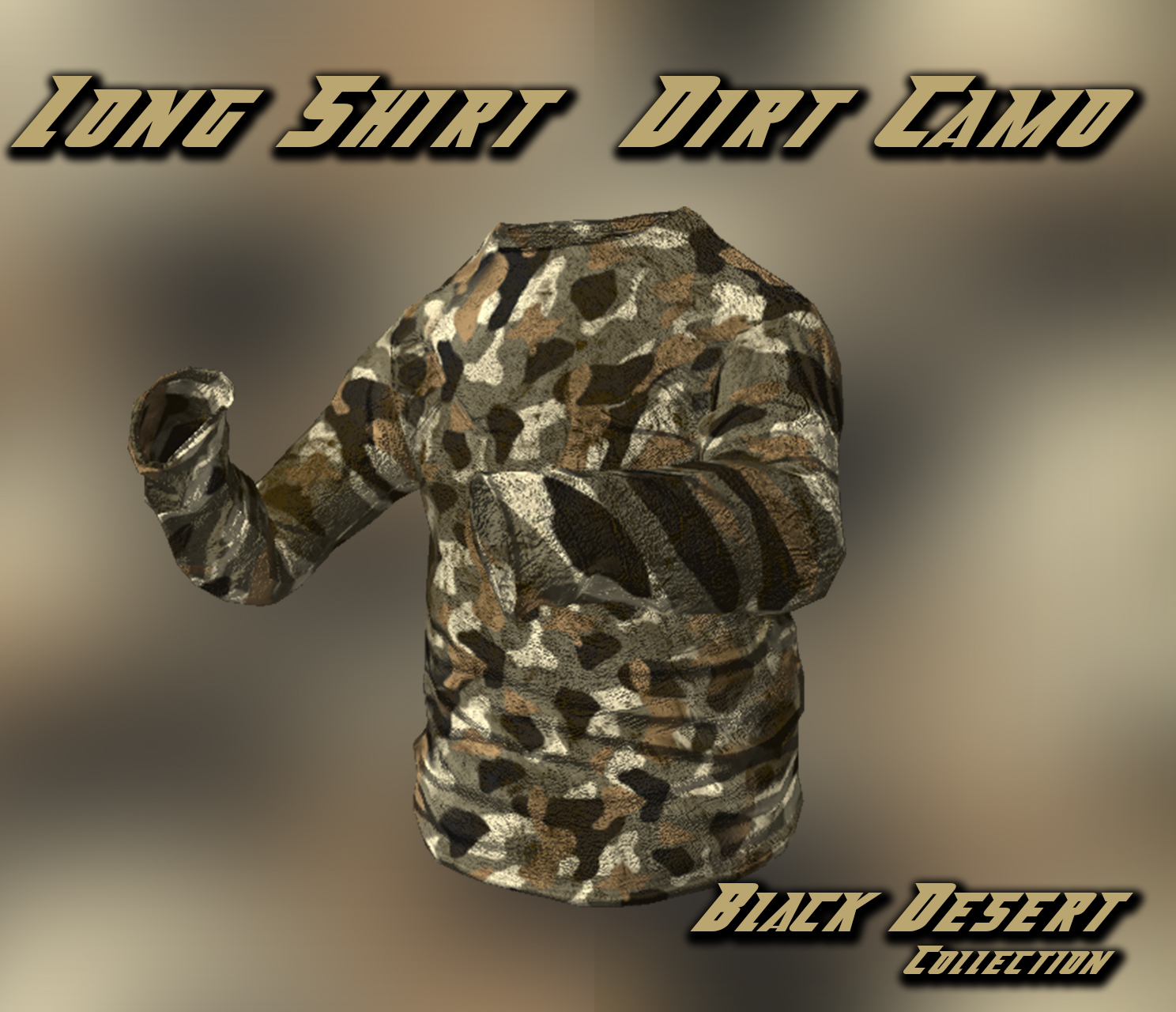 Long T Shirt: Black Desert