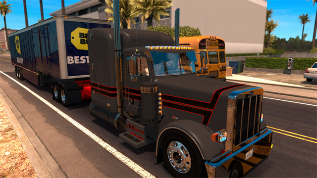 Outsider skin for Peterbilt 389
