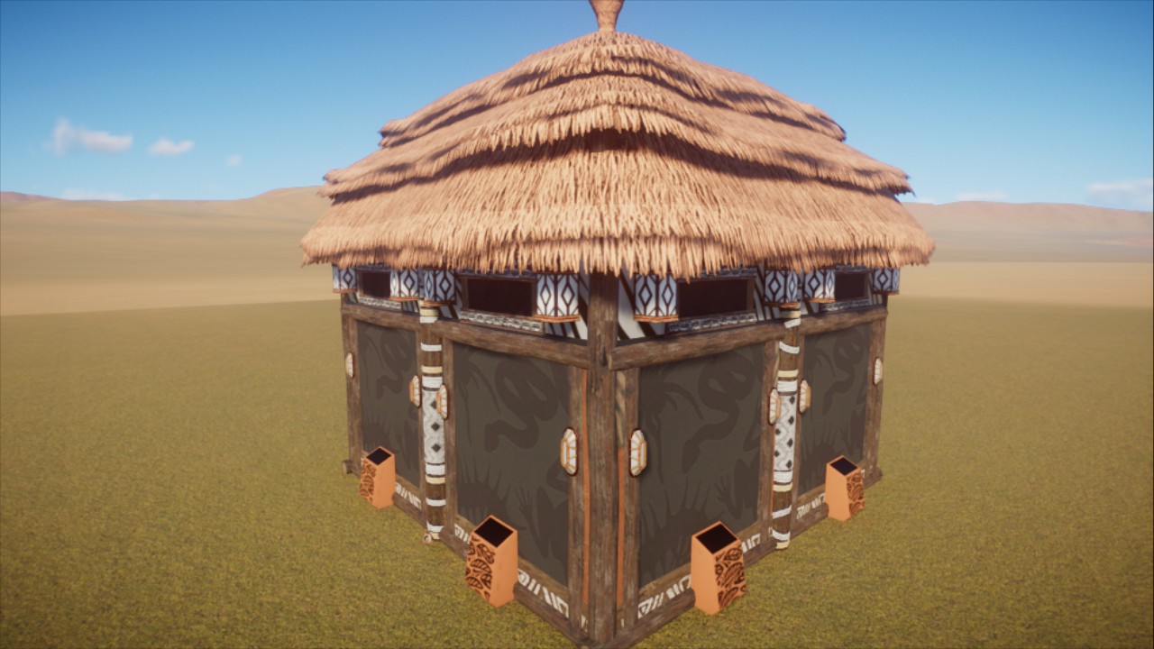 Africa Themed Exhibits (x4)