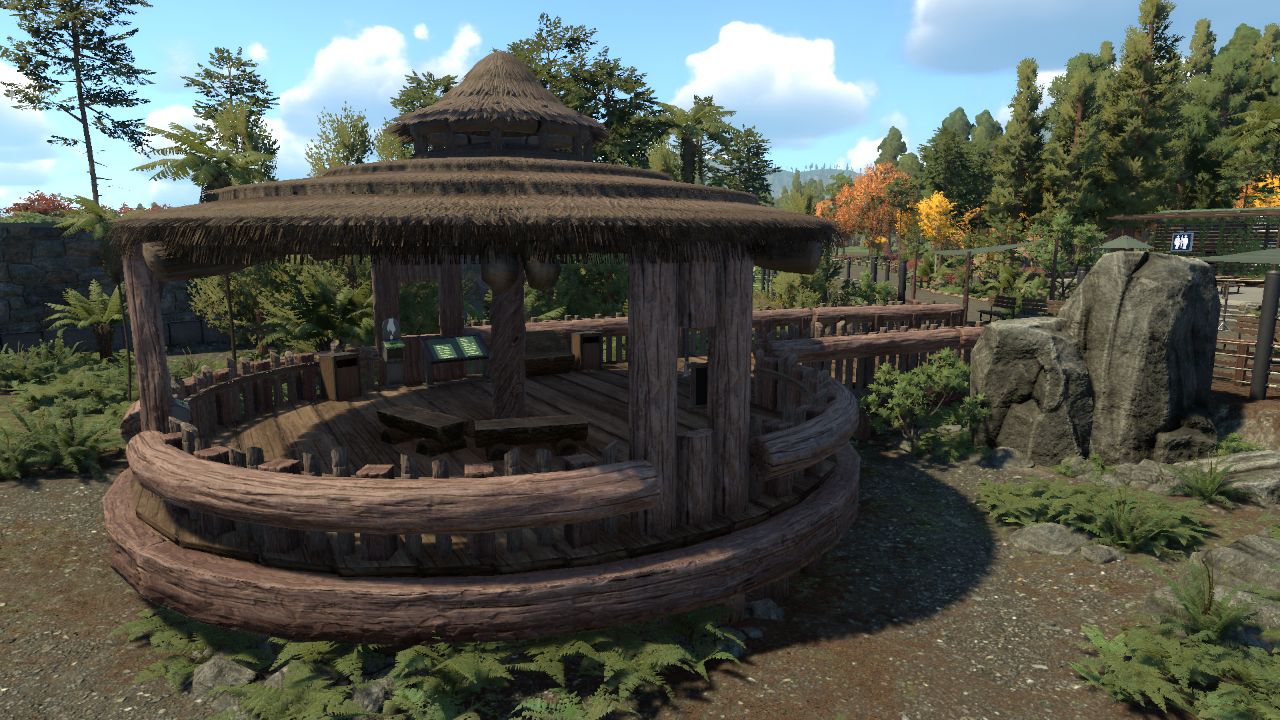 Rustic Log Viewing Platform (Circular)
