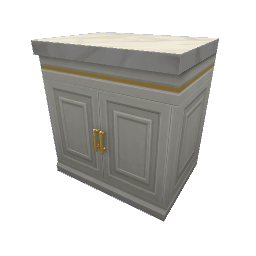 TS4 Luxe kitchen counter - white and gold