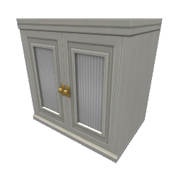 TS4 Luxe kitchen cabinet - white and gold