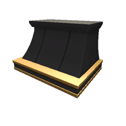 TS4 Luxe kitchen hood - black and gold