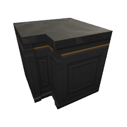 TS4 Luxe kitchen corner counter - black and gold