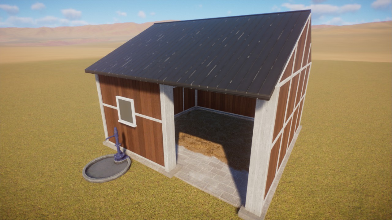 BG Small 2x2 Barn Style Shelter